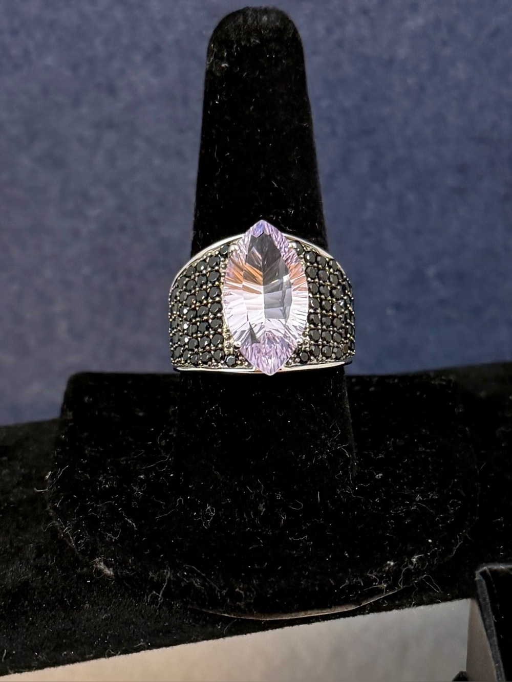 RARITIES Carol Brodie Purple Black Spinel Ring; SIZE 9 - NWT